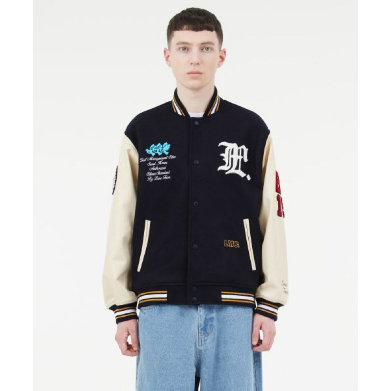 [พร้อมส่ง] เสื้อ LMC PEACE WOOL VARSITY JACKET [XL]