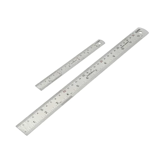 ไม้บรรทัดสแตนเลส ไม้บรรทัดเหล็ก ให้เลือก ขนาด 15 cm ( 6นิ้ว ) , 30 cm ( 12 นิ้ว ) ฟุตเหล็ก ไม้บรรทัด ไม้บรรทัดฟุตเหล็ก