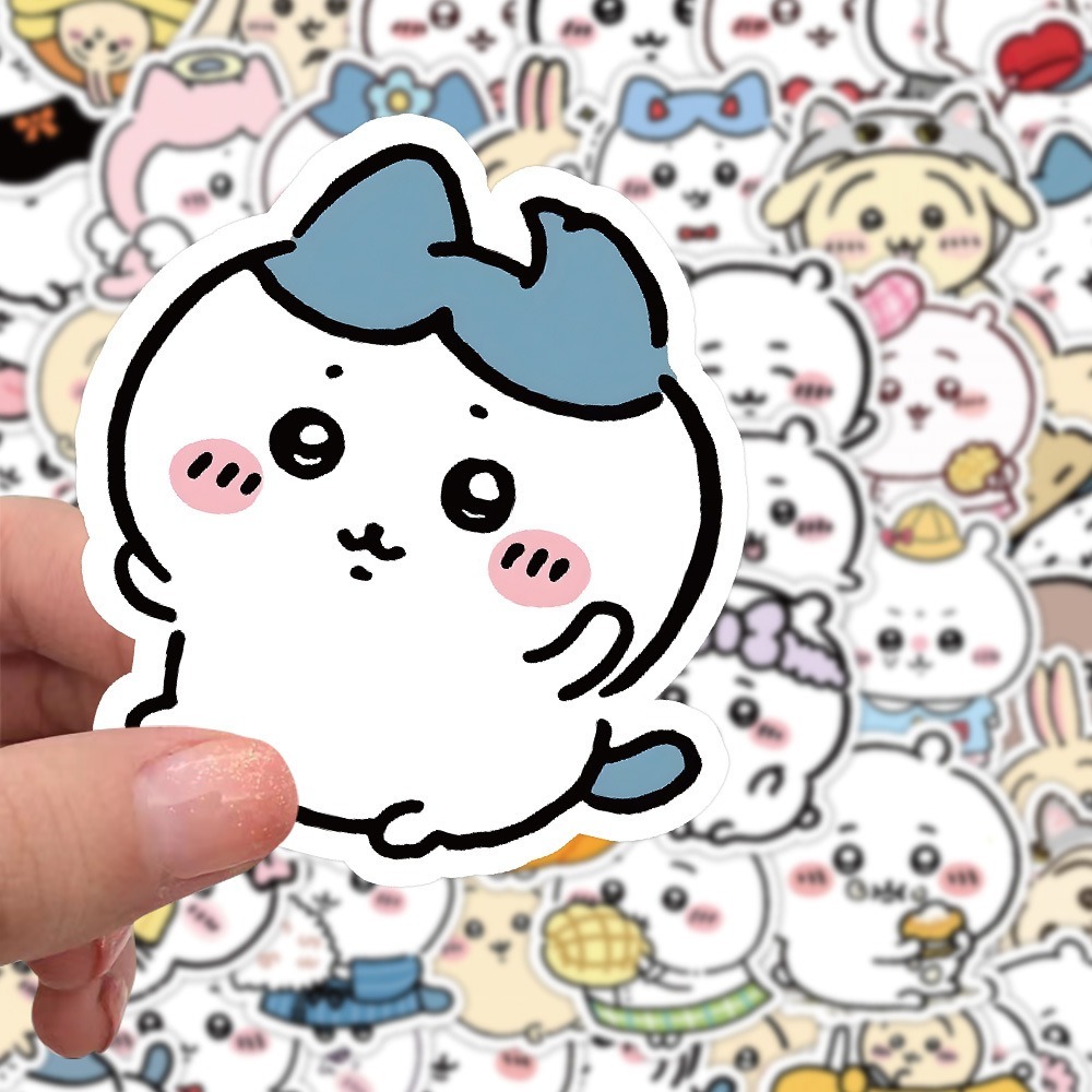 chiikawa ちいかわ สติกเกอร์ แบรนด์แฟชั่น  กันน้ำ สำหรับตกแต่ง 50ชิ้น/เซ็ต