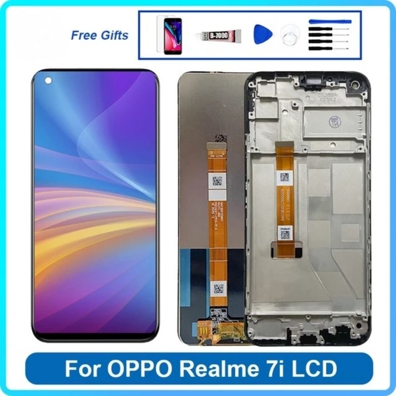 จองานแท้ realme 7i/c17(จอแสดงผลพร้อมทัชสกรีน) หน้าจอเรียลมี C17/7i เเถมชุดซ่อม+กาว+ฟิล์ม