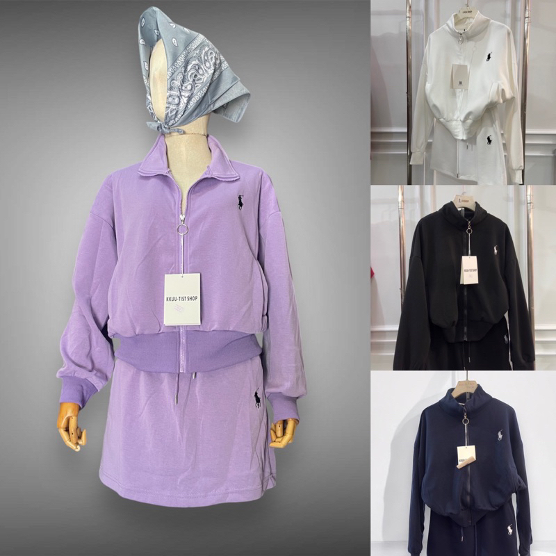 ชุดเซต2ชิ้นเสื้อ+กระโปรงมีซับ