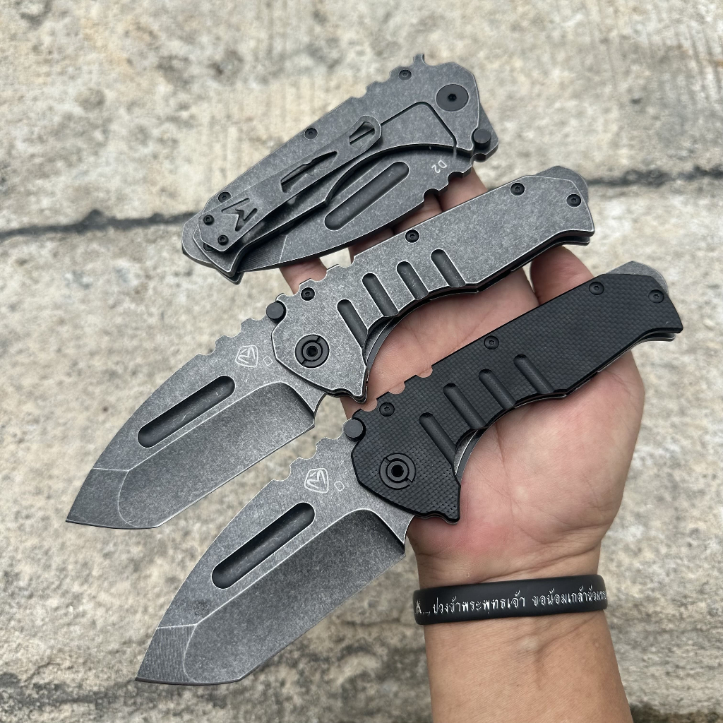 มีดพับ Medford รุ่น สโตนวอช BlackG10 ไซร์ใหญ่ ระบบล็อคเฟรมล็อค