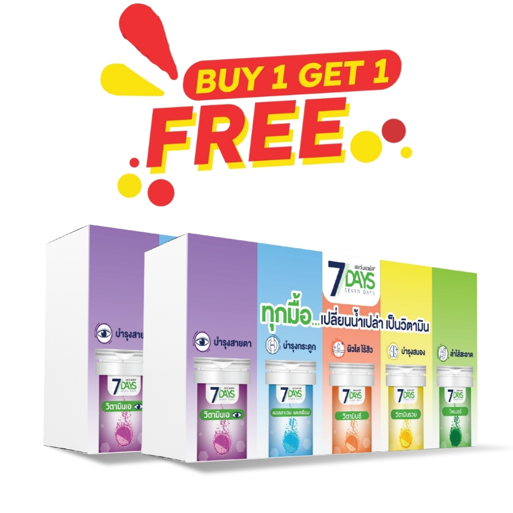1แถม1 วิตามินเม็ดฟู่รวม 5 รส บำรุงสายตา บำรุงสมอง ลำไส้สะอาด หน้าใส ไร้สิว ผิวเนียน กระดูกแข็งแรง