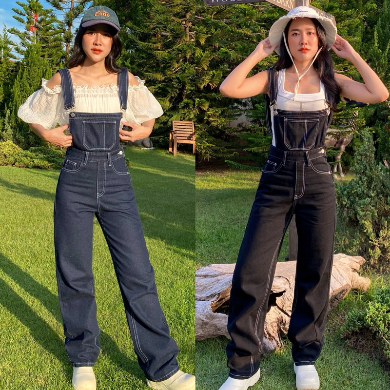 MINIGIRL STORE | Boston denim overalls เอี๊ยมยีนส์