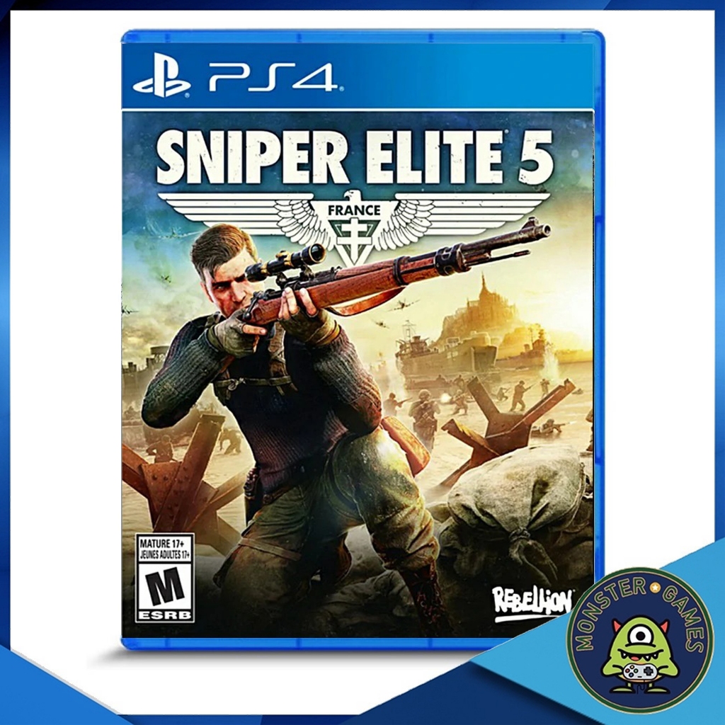 Sniper Elite 5 PS4 Game แผ่นแท้มือ1!!!!! (Sniper 5 Ps4)(Sniper Elite Ps4)