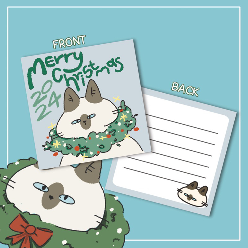 Vilan : Christmas Card การ์ดคริสต์มาส ด้านหลังเขียนข้อความได้