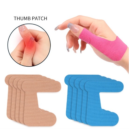 (T10) Kinesiology Tape เทปพยุงกล้ามเนื้อ ใช้บริเวณ นิ้วมือ 5ชิ้น
