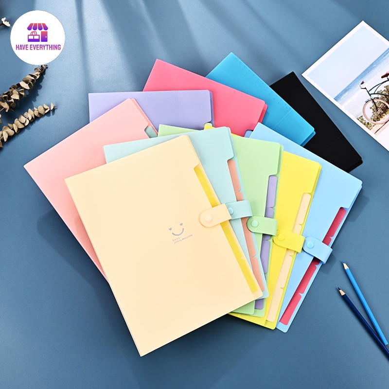 แฟ้มใส่เอกสาร A4 พลาสติก PP เอกสารสมุดถุงเอกสาร สําหรับใส่จัดเก็บเอกสาร แฟ้มลายดอกไม้ สไตล์เกาหลี