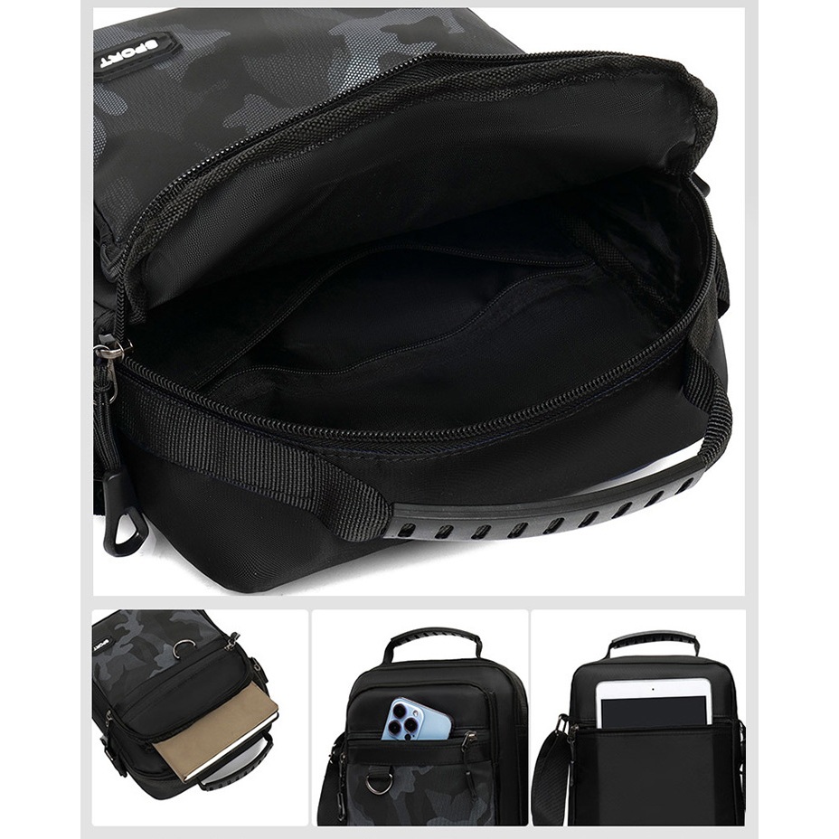 Msbag6 กระเป๋าสะพายข้าง ใส่เอกสาร ใส่ไอแพตได้ สายคาดเป็นหนังคุณภาพดี ช่องด้านในสามารถใส่ของได้เยอะ