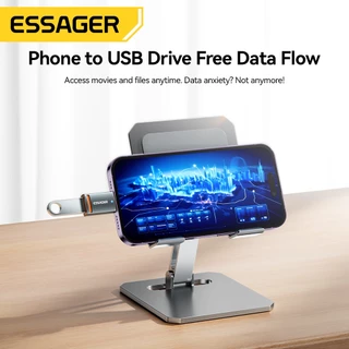 Essager อะแดปเตอร์ OTG USB เป็น Type-C Micro USB เป็น L 5A 2A ชาร์จเร็ว ถ่ายโอนข้อมูล
