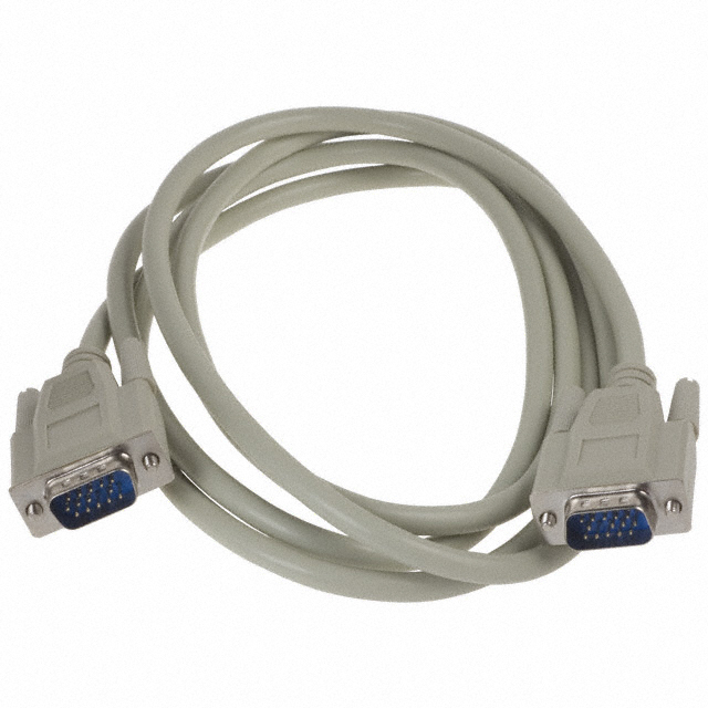 vga cable 15Pin ผู้-ผู้ สายสีขาว ยาว 1.8เมตร 3เมตร 5เมตร สีขาว