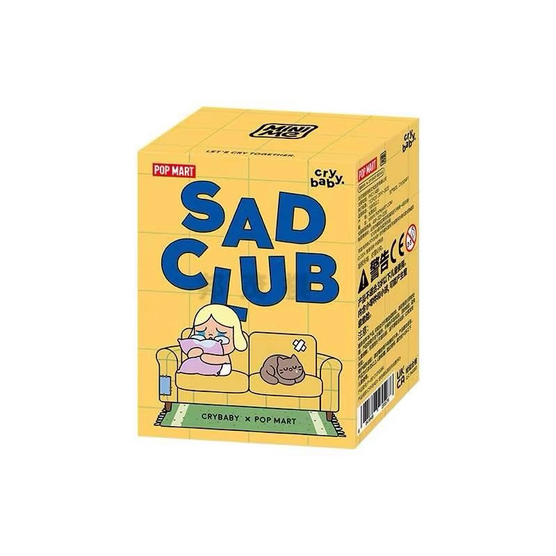 [สุ่ม] พร้อมส่ง กล่องสุ่ม POP MART CRYBABY SAD CLUB แบบไม่แกะ ลุ้นซีเคร็ท ของแท้