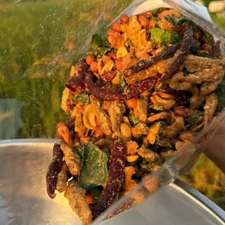 3 แซ่บ ถั่วทอดสมุนไพร รสต้มยำ แบบถุง 1 kg (ถั่วลิสง,เม็ดมะม่วง,ปลากรอบโรยงา)