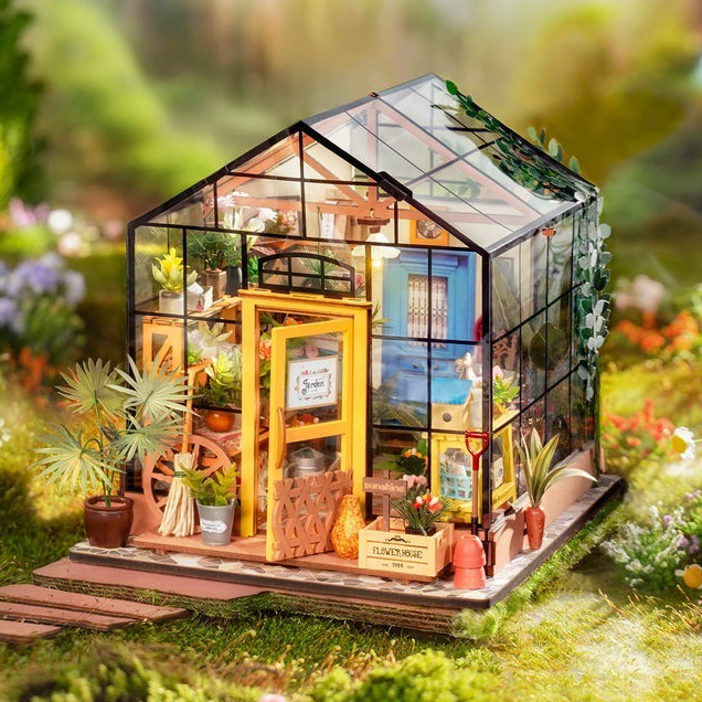 ส่งด่วน กทม. 🚀 [รุ่นใหม่ไม่ใช้กาว]​ บ้านตุ๊กตา DIY เรือนกระจก Cathy's Flower House Rolife DG104