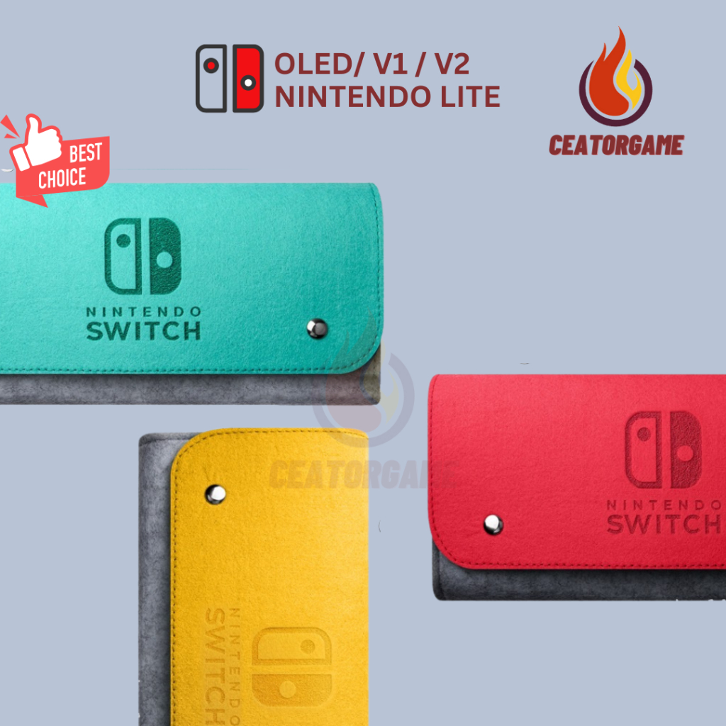 Nintendo switch Case กระเป๋าผ้าสักหลาดใส่เครื่องเกม Nintendo Switch lite/ V1/V2 - OLED
