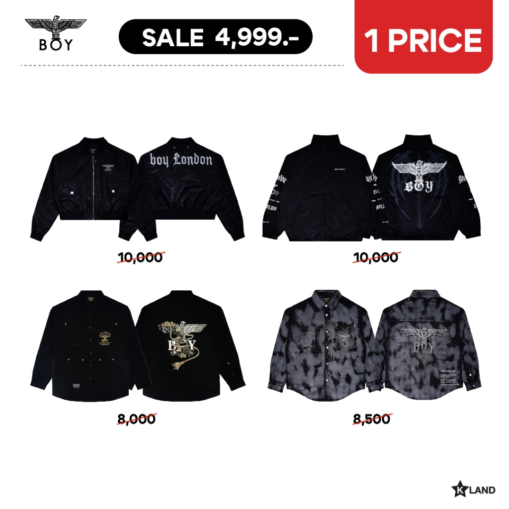 [ BIG SALE ] BOY LONDON JACKET LONDON เสื้อแขนยาว แจ็คเก็ต บอยลอนดอน