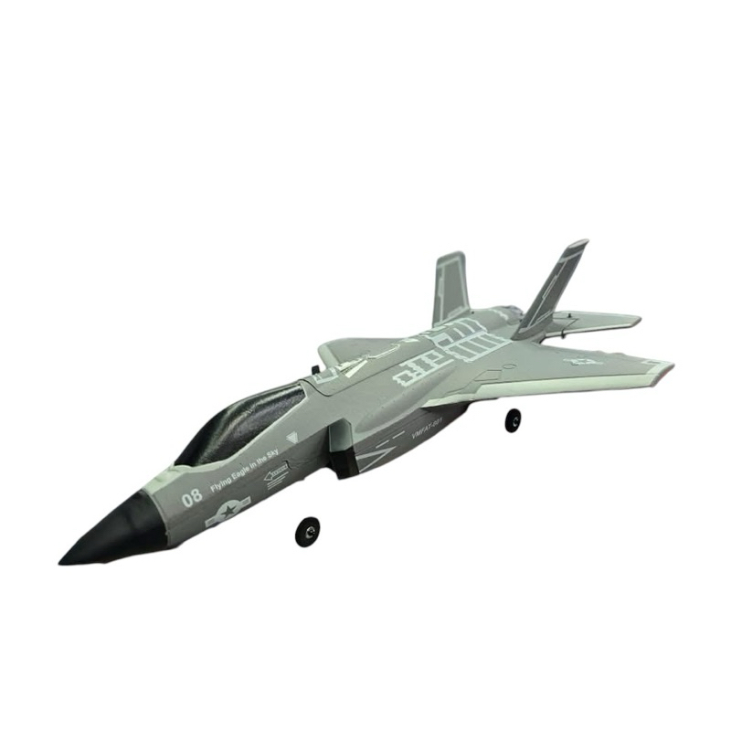 เครื่องบินรบบังคับวิทยุFOAM PLANE F-35 มอเตอร์บัสเลท3D6G มีใจโร3CHรีโมท2.4GHz แบตเตอรี่ชาร์จอุปกรณ์พร้อมเล่น