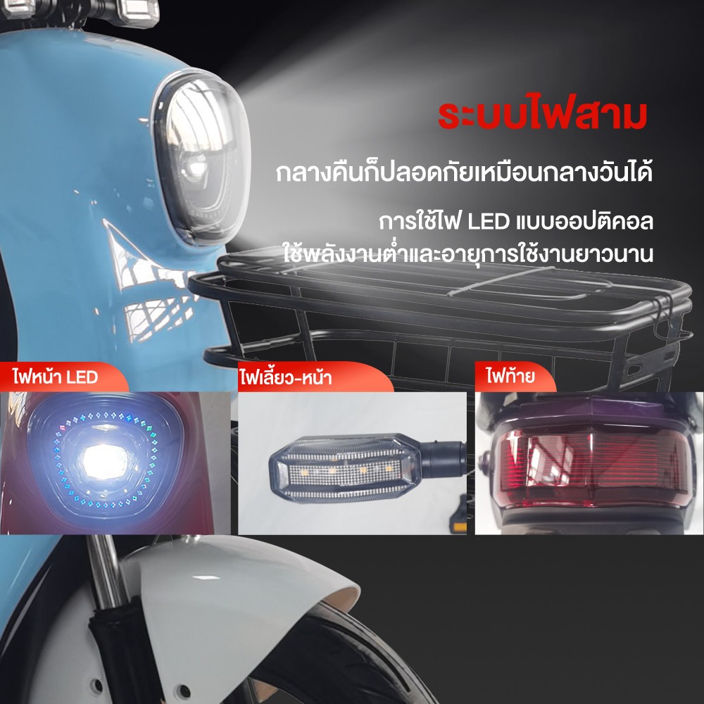 ส่วนลด2,250บาท】LIFAN OFFICIAL จักรยานไฟฟ้า 800W electric bike NFCรูดบัตร สกูตเตอร์ไฟฟ้า รถจักรยานไฟฟ้า แบตเตจรี48V20AH - รูปที่ 5