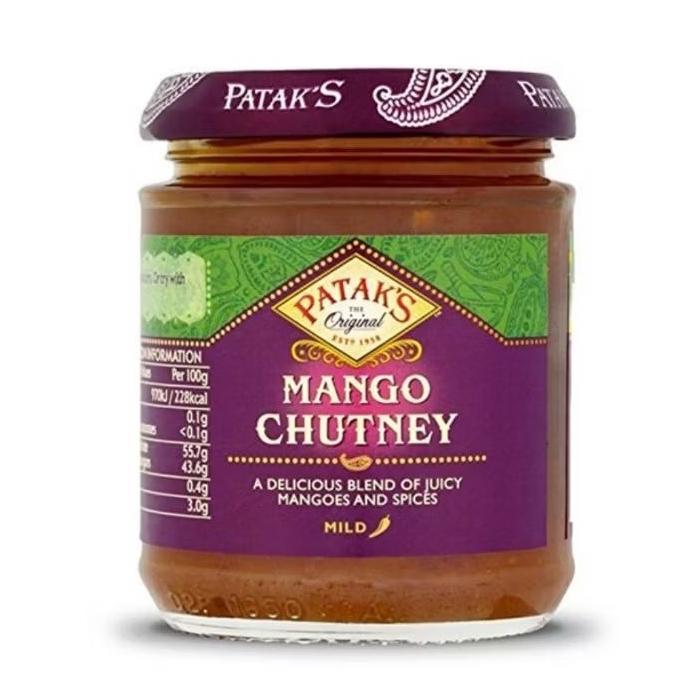Mango Chutney Patak's 340g - มะม่วงชัทนีย์ ตรา พาทุก ขนาด 340กรัม.