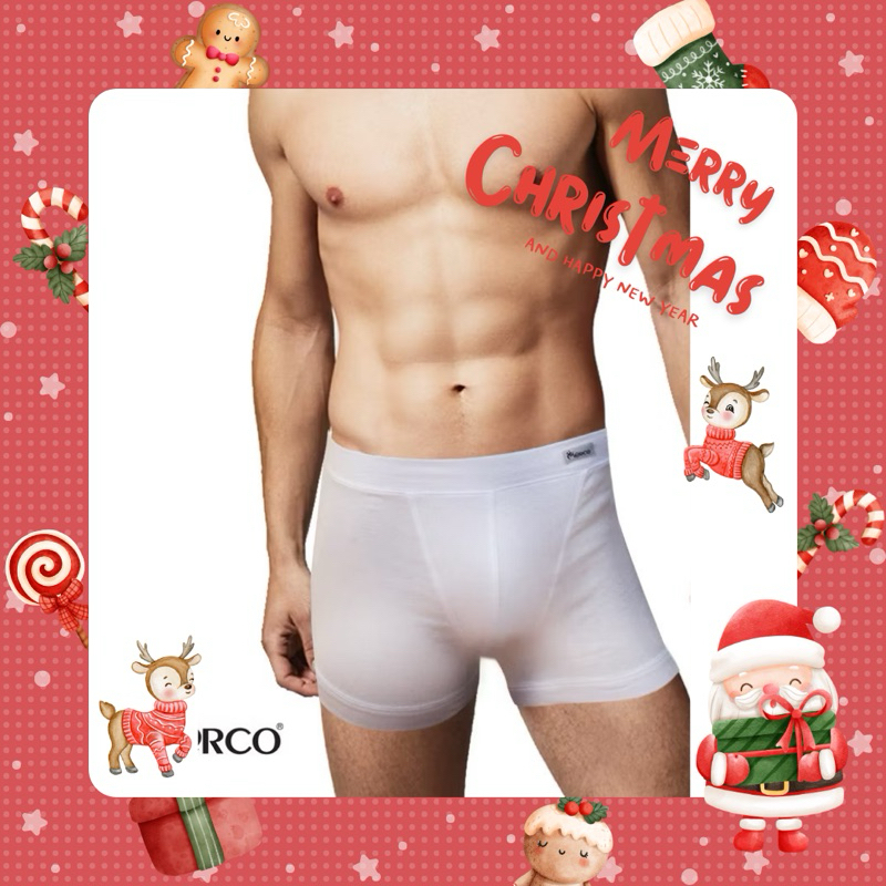 Marco กางเกงชั้นในชายบ๊อกเซอร์ (สีดำ เทา ขาว)