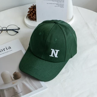 [W0261] หมวกแก๊ป หมวกเบสบอส ปักอักษรตัว N มี 8 สี ปรับขนาดได้ ใส่ได้ทุกโอกาส ได้ลุคเท่ห์ๆ ใส่กันแดด ทรงสวย สไตล์วินเทจ