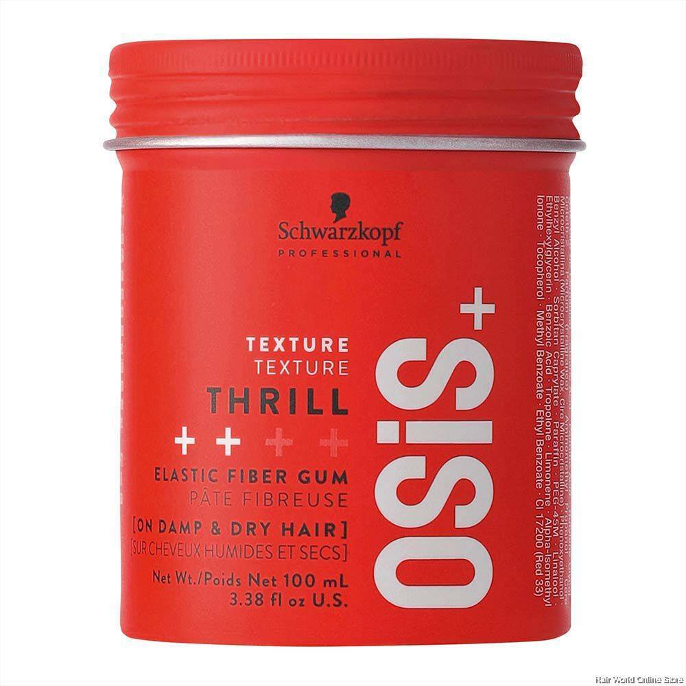 Schwarzkopf Osis+ Thrill 100ml ไฟเบอร์แว๊กซ์ ช่วยให้ผมดูมีรายละเอียดมากยิ่งขึ้น อยู่ทรงระดับ2