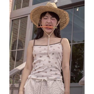 POKEE | CAMI TOP เสื้อกล้ามสายเดี่ยวดอกไม้(4color)