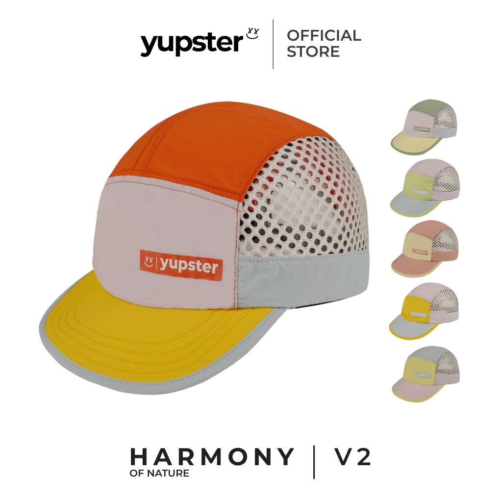 yupster - หมวกวิ่ง หมวกแก๊ป Duckbill Cap ใหม่ ⭐ Harmony Of Nature V.2 ⭐ COLLECTION ระบายอากาศดี หมวกวิ่งเทรล