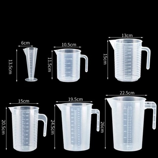 ถ้วยตวงบีกเกอร์ เหยือกพลาสติกใส วัสดุPP 100ml/250ml/500ml