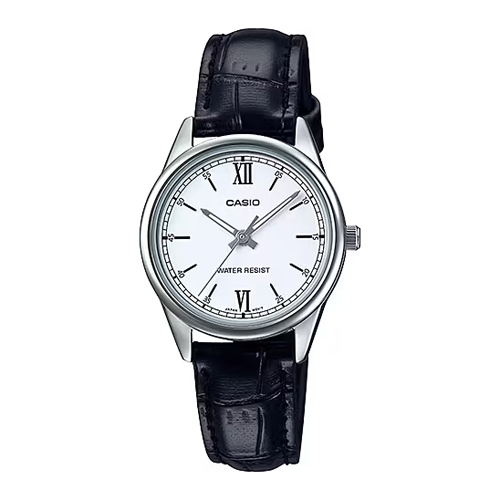 Casio Standard นาฬิกาข้อมือผู้หญิง สายหนังแท้ รุ่น LTP-V005L-7B2UDF, LTP-V005L-7B2, LTP-V005L