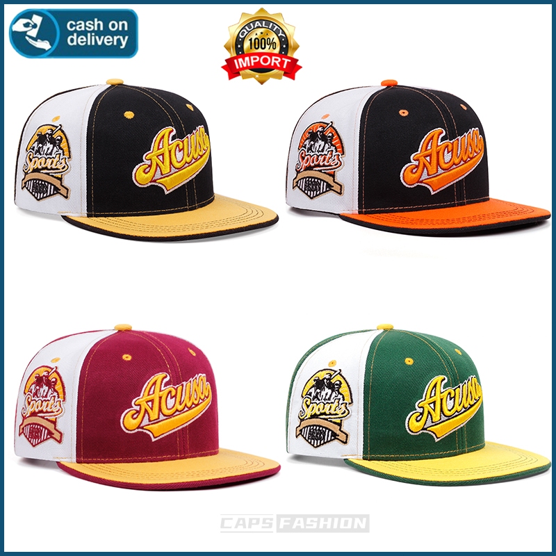 หมวกฮิปฮอป สไตล์แฟชั่น ย้อนยุค ปรับขนาดได้ หมวกปักตัวอักษร หมวกบาส กันแดด หมวกกีฬา มี 5 สี hip hop