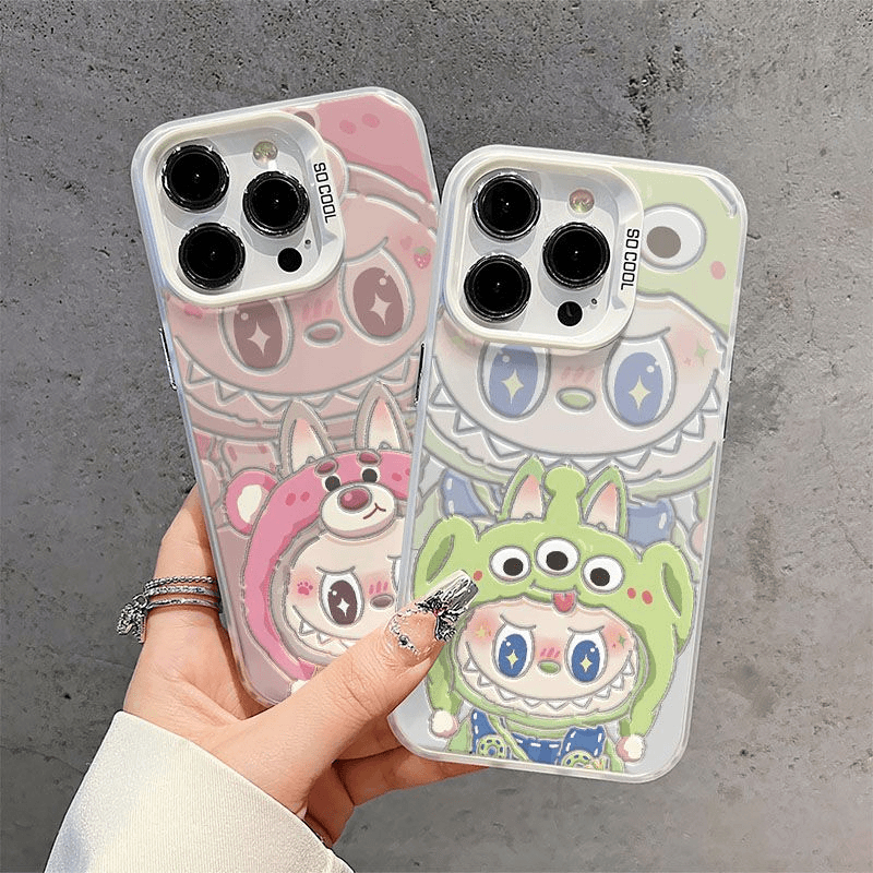 Keroro เคสโทรศัพท์มือถือ iPhone 16promax ใหม่ iphone15 ระดับไฮเอนด์ 14pro Pop Mart Labubu 13 สร้างสรรค์ 12 เคสไอโฟน 11