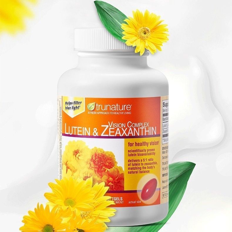 Trunature Lutein Exp.05/26 วิตามินบำรุงสายตา & zeaxanthin 140 softgels ลูทีน