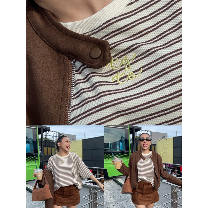 TGT | ALMON TEE เสื้อยืด(over size)