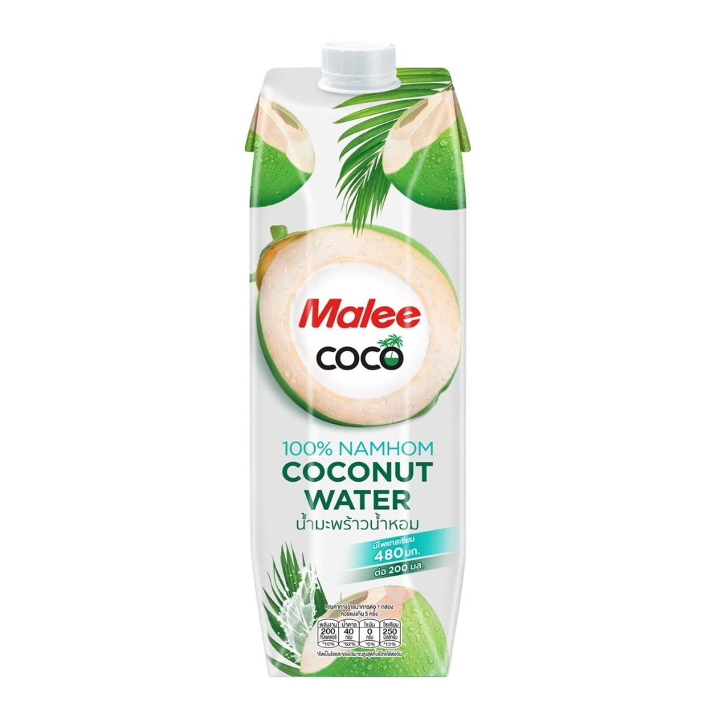 มาลี  น้ำมะพร้าวน้ำหอม 100%  ขนาด 1000ml.  หยกออนไลน์