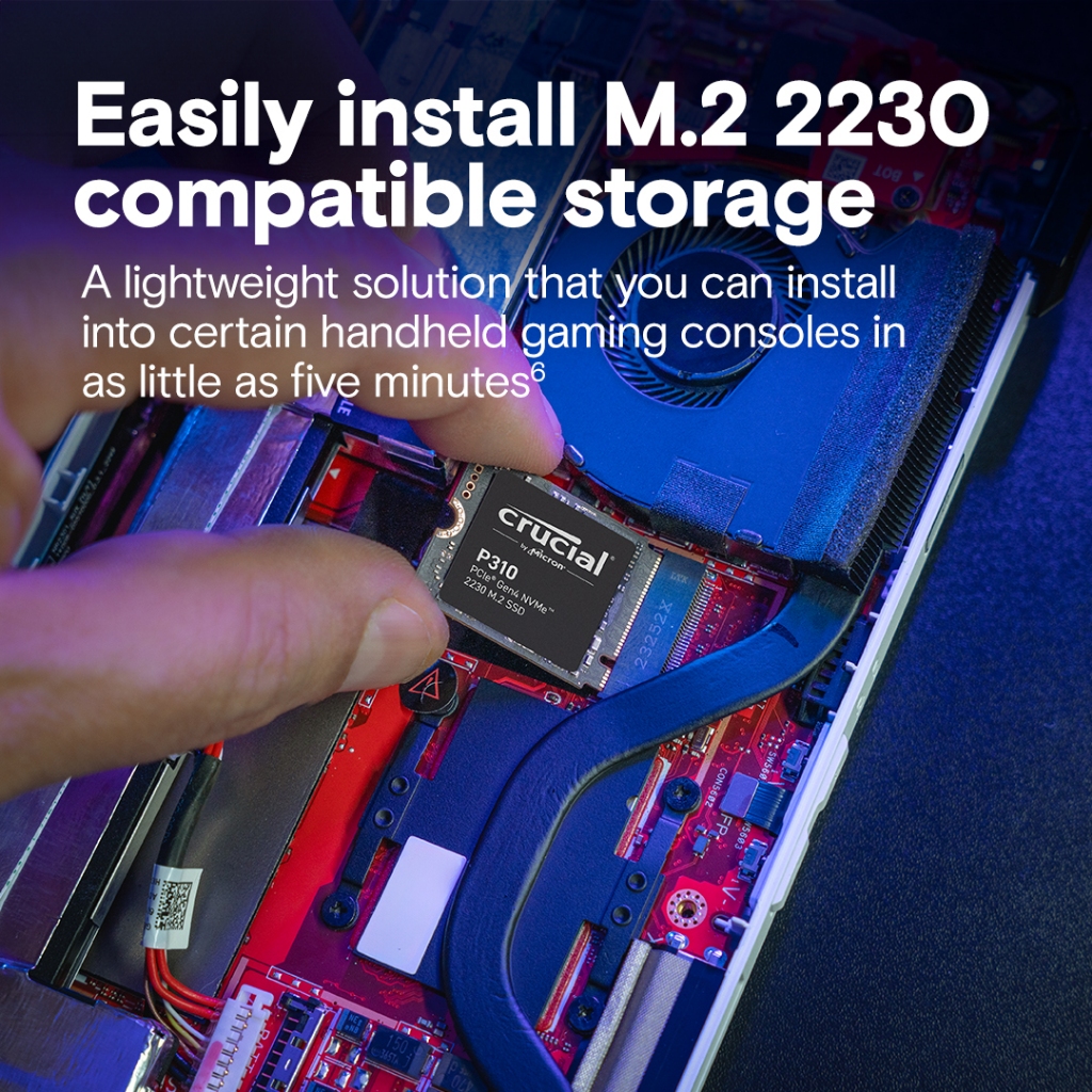 Crucial P310 2TB PCIe Gen4 NVMe 2230 M.2 SSD , เอสเอสดี