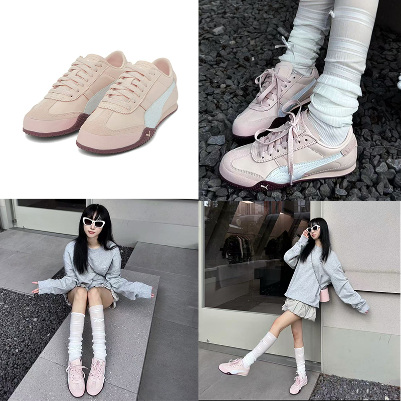 ของแทั PUMA Bella UT 402186-06/402186-01/402186-04/402186-02/402186-05 รองเท้าลำลองสำหรับชายหญิง