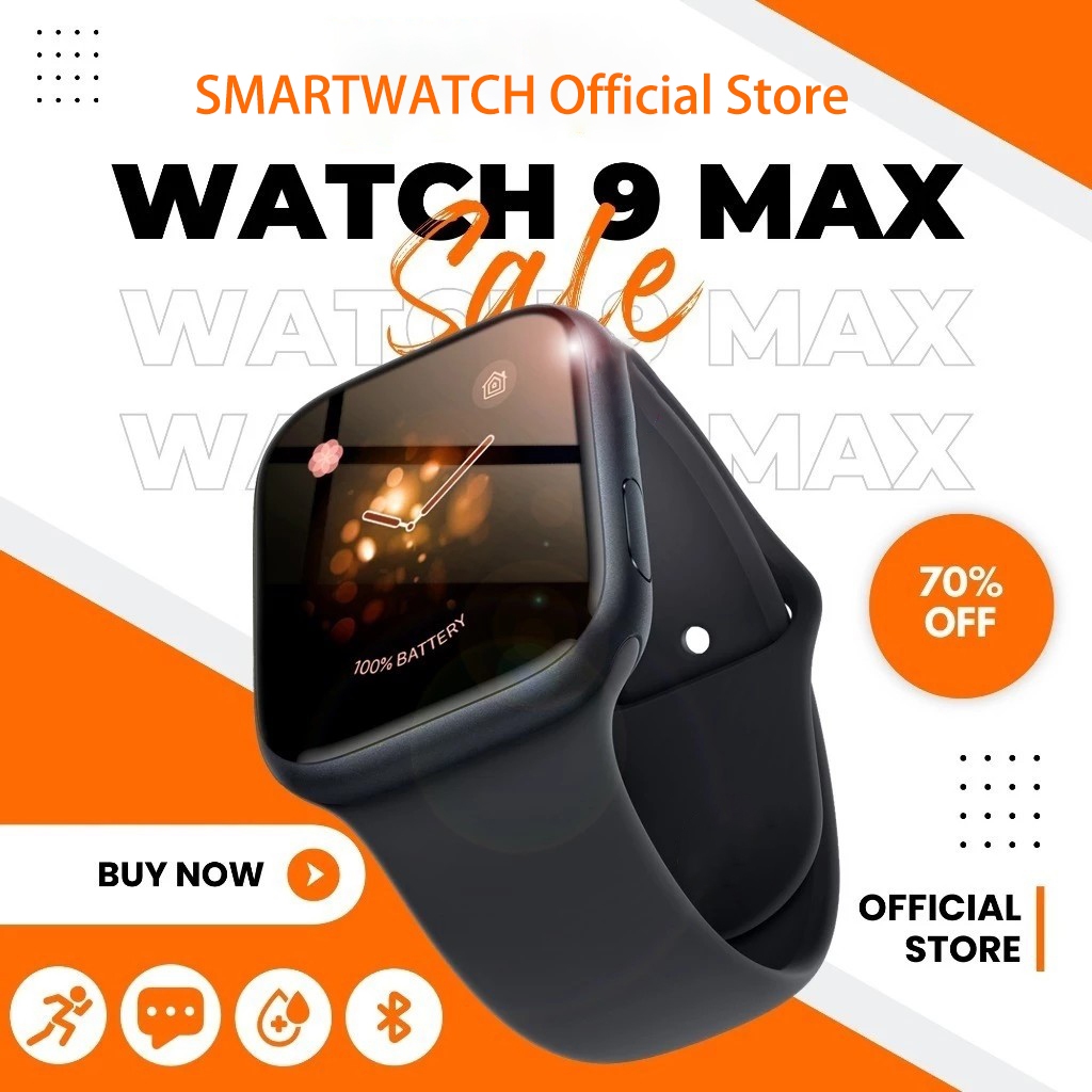โปรโมชั่นผลิตภัณฑ์ใหม่ Smart Watch 9 Pro Sport Fitness Tracker Bluetooth Heart Rate Monitor หน้าจอสัมผัสกันน้ำ
