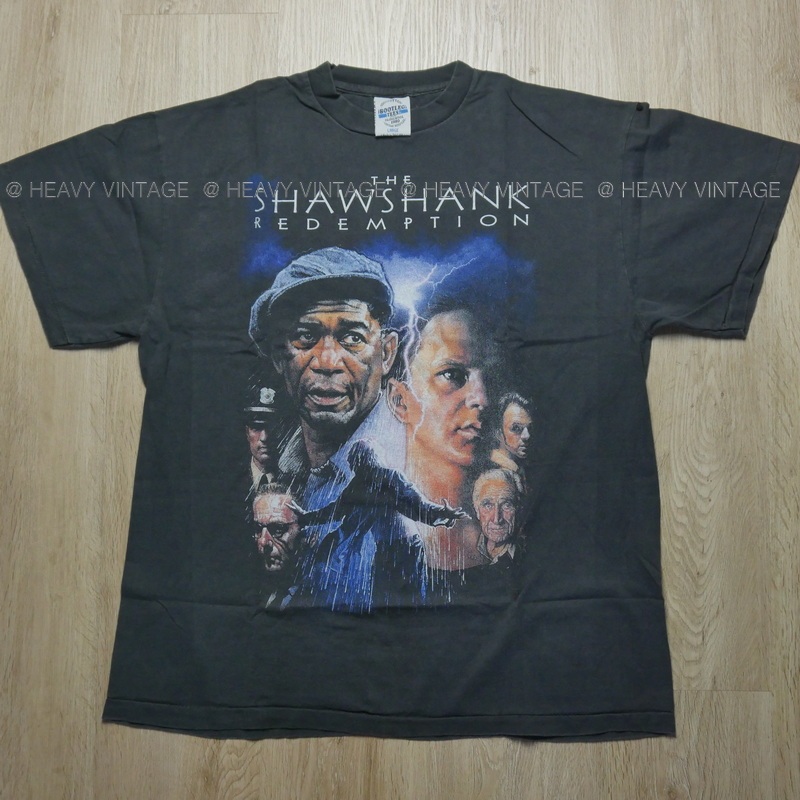 SHAWSHANK Legendary Movie Bio Washed the Original Bootleg แท้ เสื้อวินเทจ เสื้อหนัง ตำนาน heavy vintage shirt