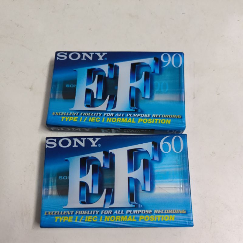 ม้วนเทปเปล่า SONY EF 60 90 ในซีล