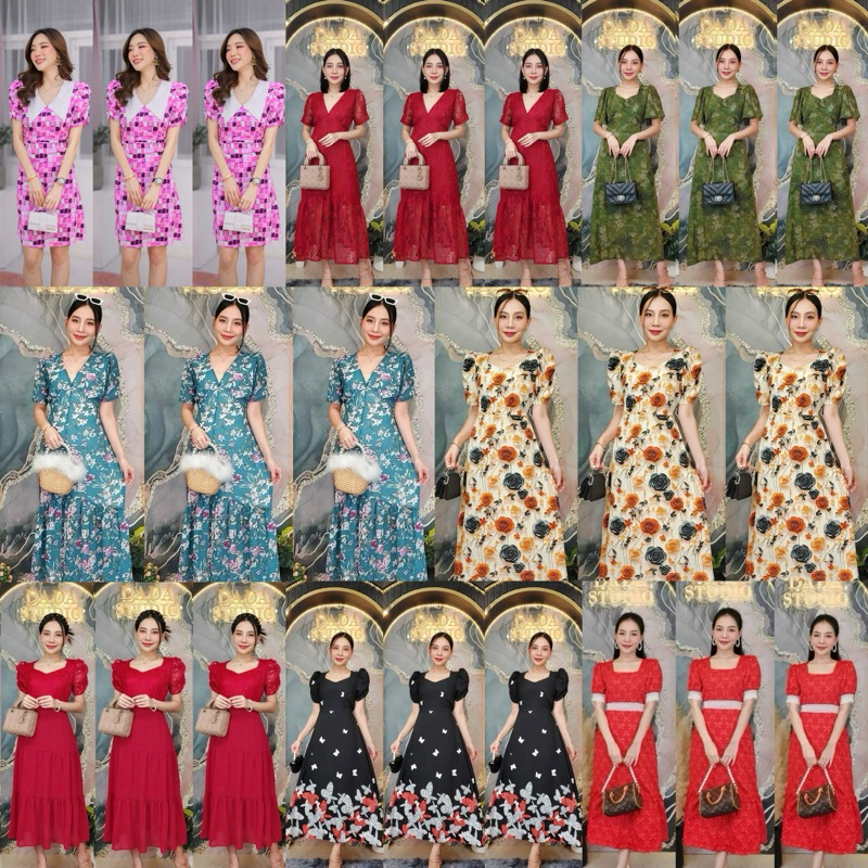รวมเดรส อก 38 ทุกแบบสั้นและยาว