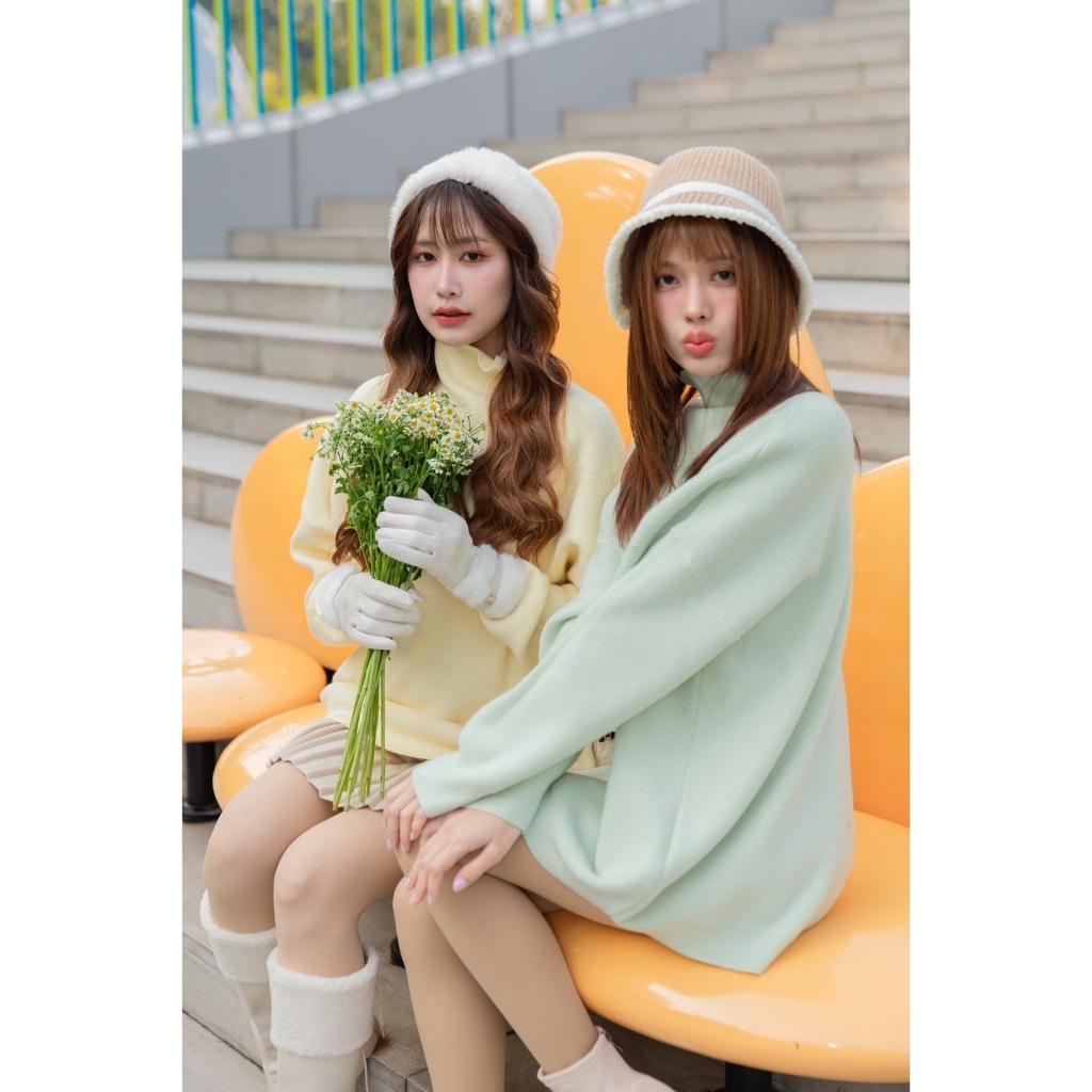 Over Size Knitting เสื้อไหมพรม over size