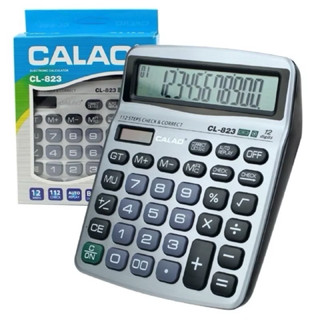 CALAO เครื่องคิดเลขรุ่น CL823 /12 หลัก ปุ่มกดนิ่ม ตัวเลขใหญ่
