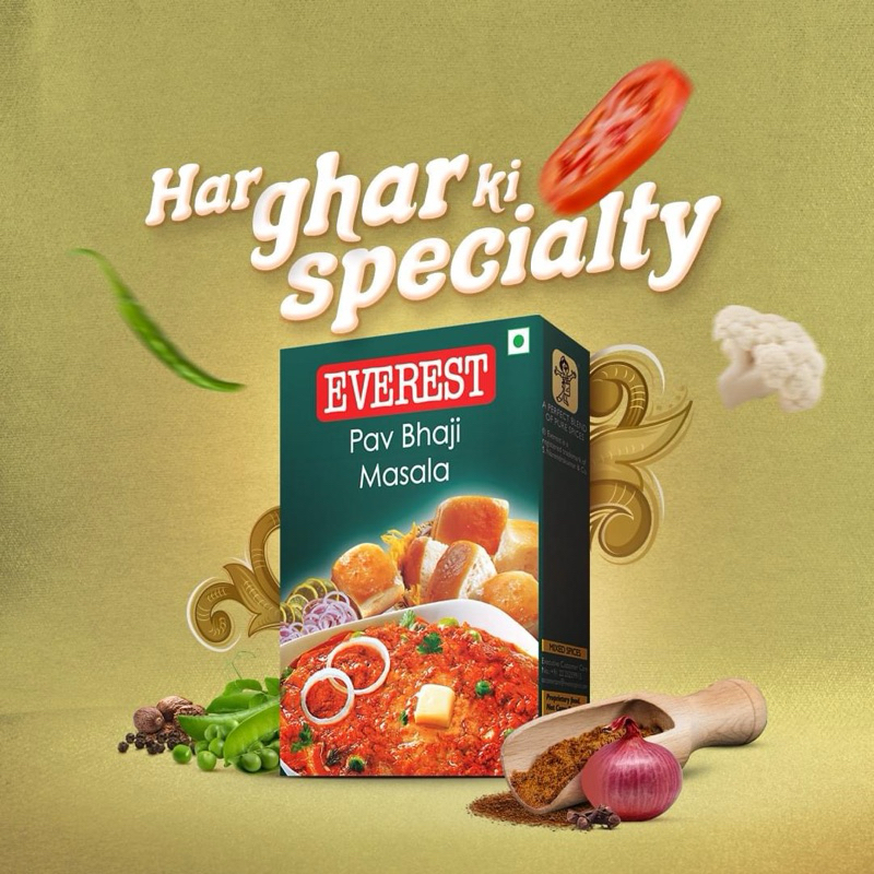 Everest Pav Bhaji ผงเครื่องเทศ มาซาล่า 100 G🇮🇳