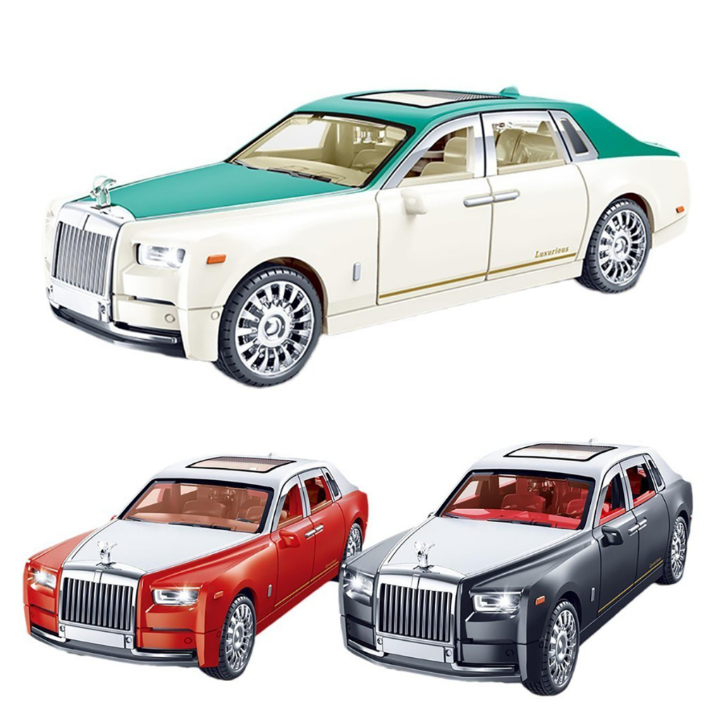 (จัดส่งจากกรุงเทพ) โมเดลรถRolls-Royce Phantom โรลส์-รอยซ์แฟนทอม ของเล่นเด็ก รถ เหล็ก
