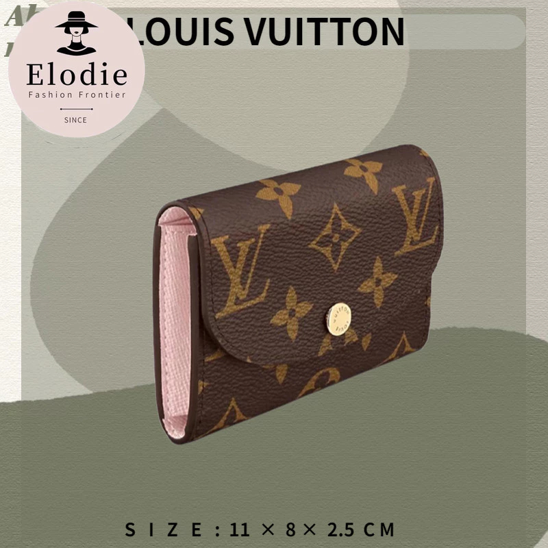 Louis Vuitton ROSALIE Coin Purse Ladies Card Holder Flip Wallet M41939