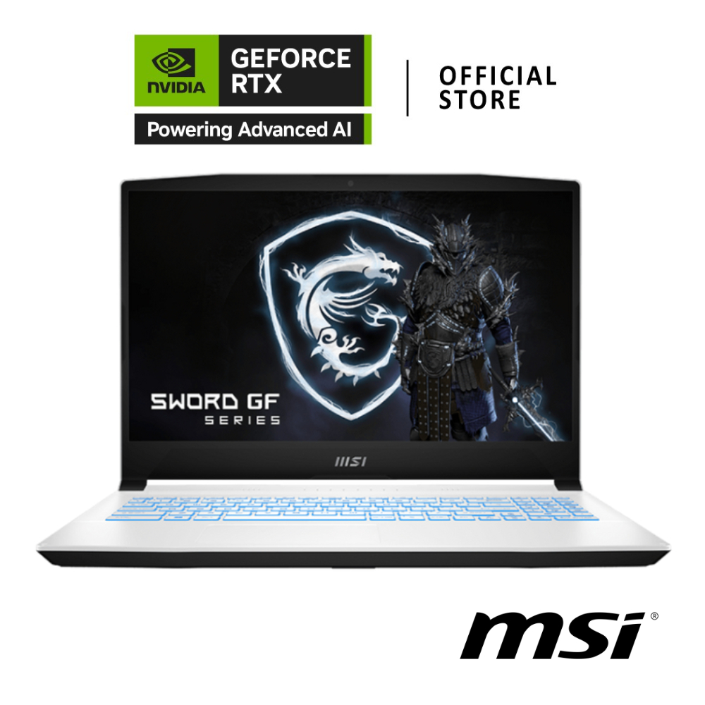 MSI Sword 17/ NVIDIA GeForce RTX 3050 4GB GDDR6 / Intel Core i7-11800H (A11UD-264TH) White