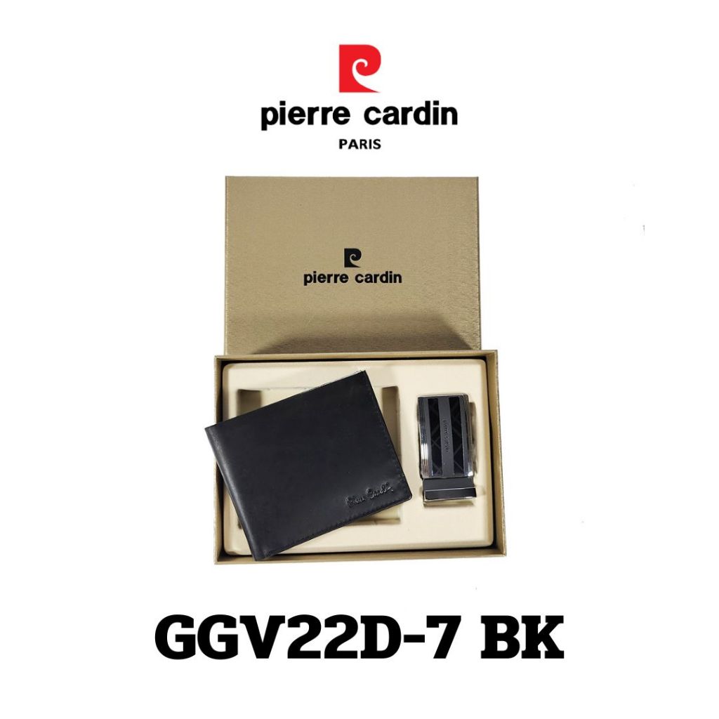 Pierre Cardin Gift set กิ๊ฟเซ็ทกระเป๋าธนบัตร+เข็มขัด รุ่น GGV22D-7
