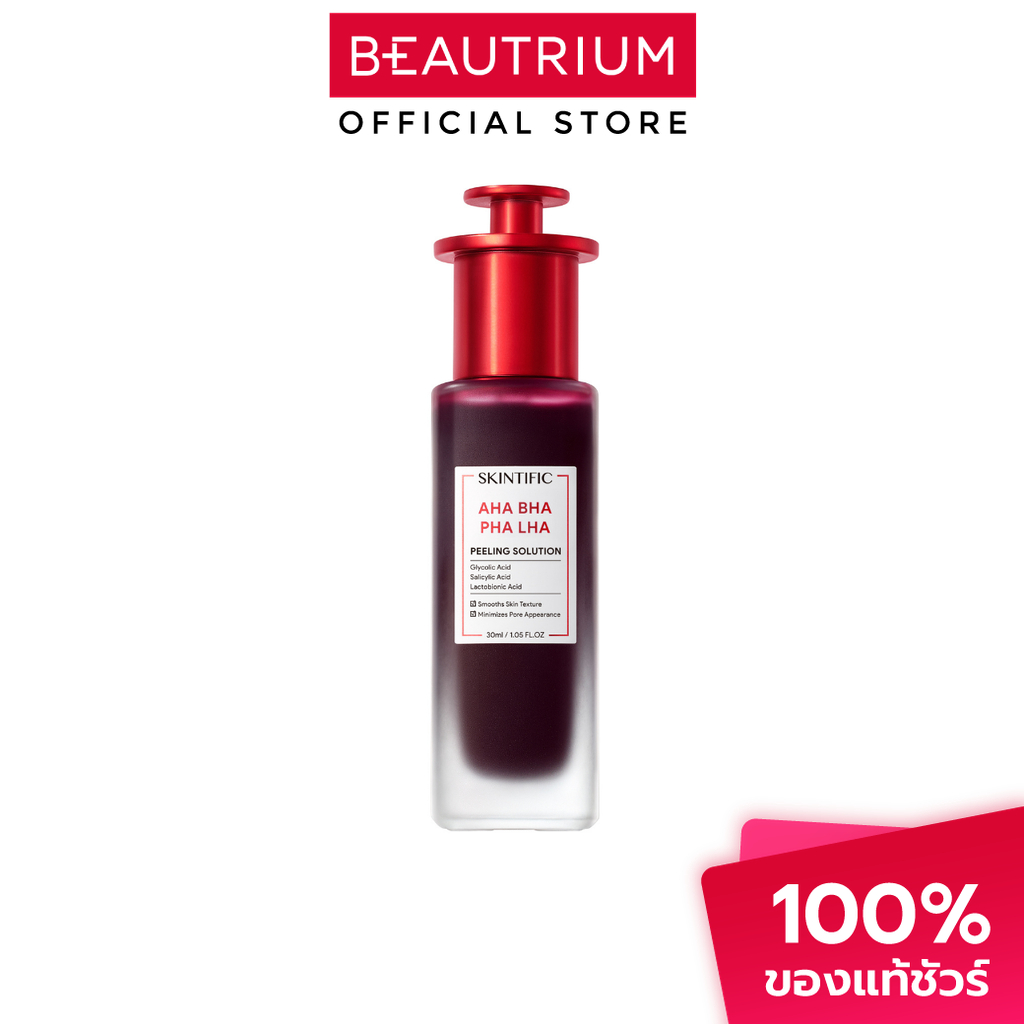 SKINTIFIC AHA BHA PHA LHA Peeling Solution เซรั่มบำรุงผิวหน้า 30ml