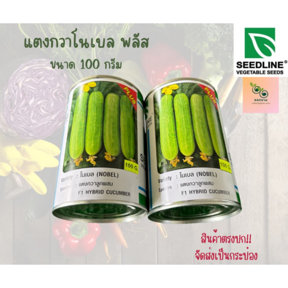 เมล็ดแตงกวาโนเบล พลัส ขนาด 100 กรัม ผลยาว 13-15 ซม.